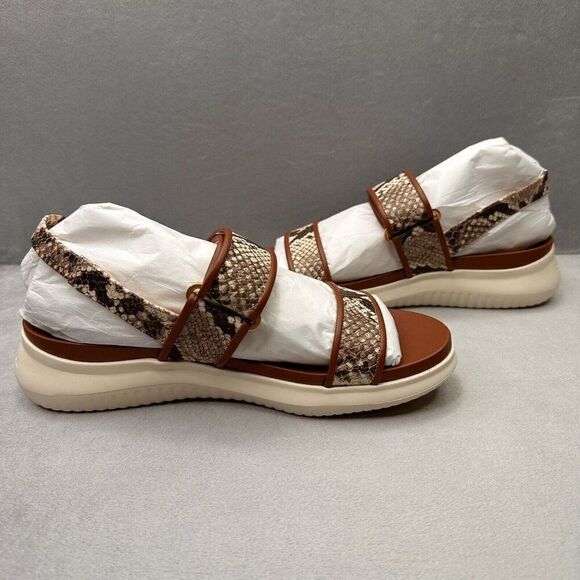 Cole Haan ZeroGrand Meritt Womens Size 8 (B) Sandals Sand Dollar Snake Print NEW - Picture 5 of 9